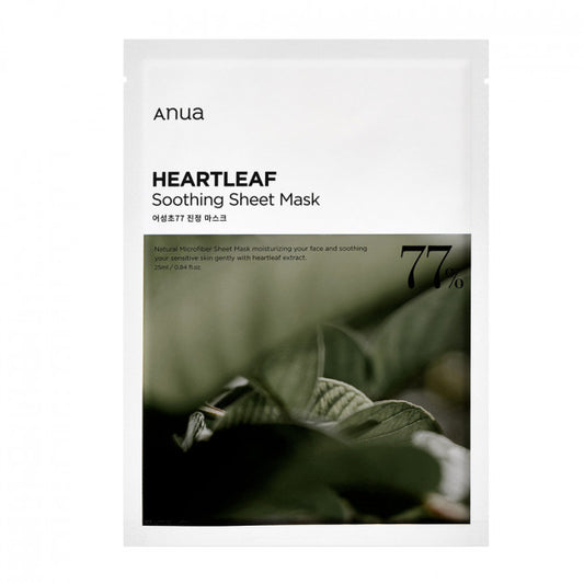 [ANUA] Заспокійлива тканинна маска Heartleaf 77% - 1 упаковка (10 шт.)