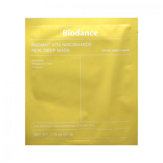 [BIODANCE] Radiant Vita Niacinamide Real Deep Mask - 1pcs