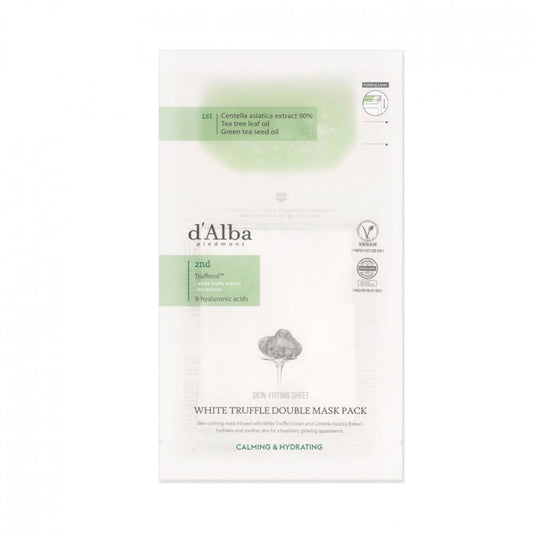 [d'Alba] White Truffle Double Mask Pack Calming & Hydrating - 1pcs