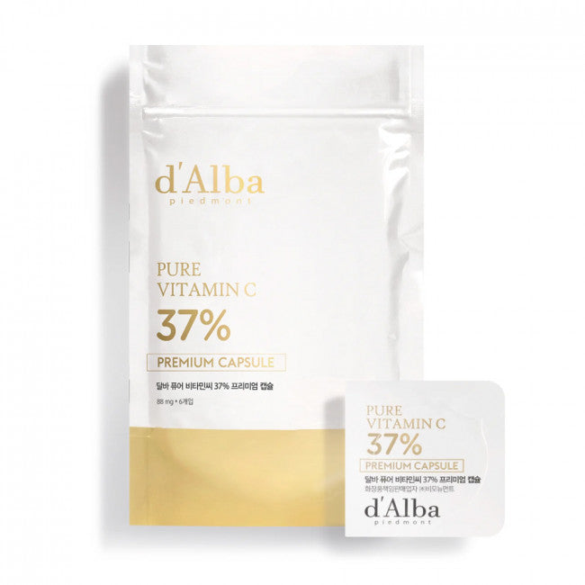 [d'Alba] Чистий вітамін С 37% преміум-капсули - 1 упаковка (88 мг x 6 шт.)