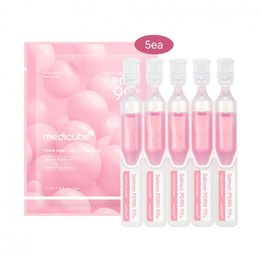 [MEDICUBE] PDRN Pink One Day Serum Mini Kit - 1pack (1.5ml x 5pcs)