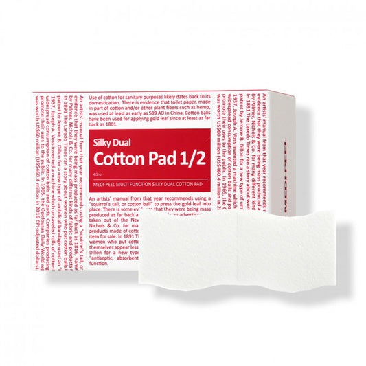 [MEDI-PEEL] Silky Dual Cotton Pad 1/2 - 1pack (40pcs)