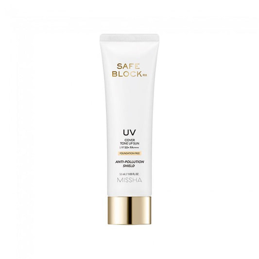 [MISSHA] Тонізуючий сонцезахисний крем Safe Block RX Cover Tone Up Sun - 50 мл (SPF50+ PA++++)
