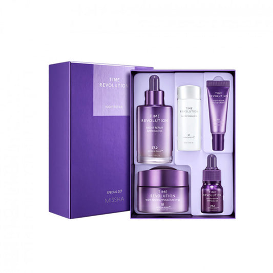 [MISSHA] Time Revolution 5X Night Repair 2 Set - 1Set (5 items)