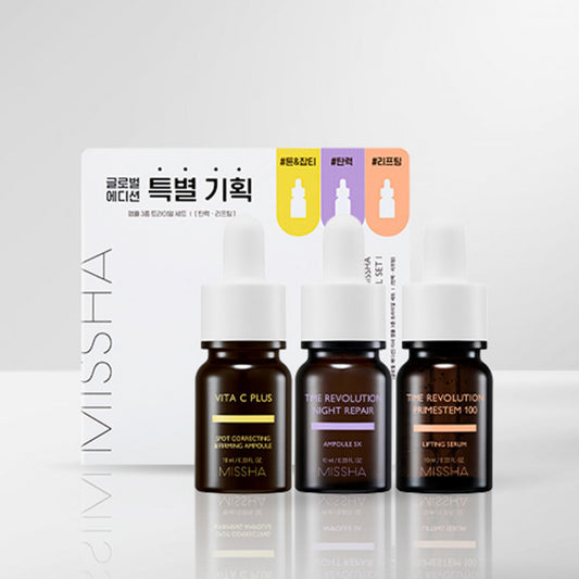 [MISSHA] Пробний набір ампул Global Edition 1 для зміцнення та ліфтингу - 1 набір (3 шт.)