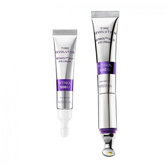 [MISSHA] Набір подвійних кремів для шкіри навколо очей Time Revolution Retinol 500 Shot Galvanic Eye Cream - 1 набір (2 шт.)